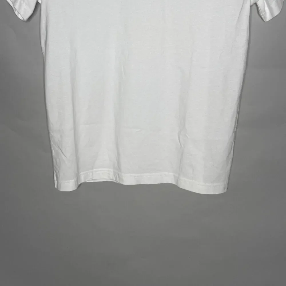 Nike L White Yellow Girls Short Sleeve T Shirt Daisy Flower Power